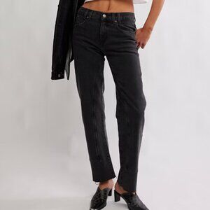NWT Free People Risk Taker Mid-Rise Straight